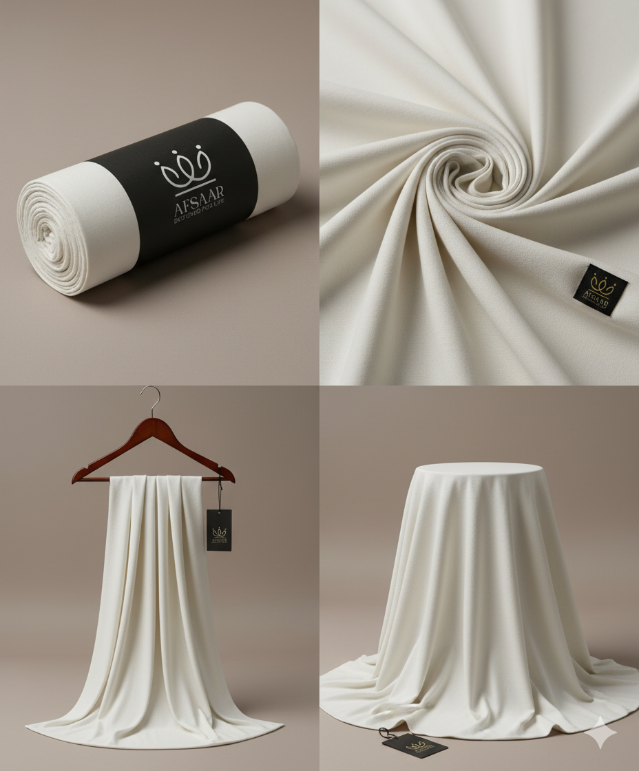 China Boski Off White Unstitched — Wash & Wear by AFSAAR
