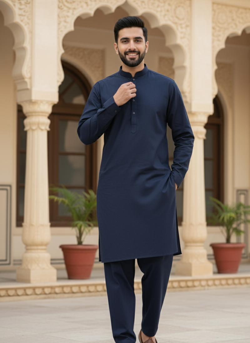 Navy Blue — Winter Heritage Cotton by AFSAAR