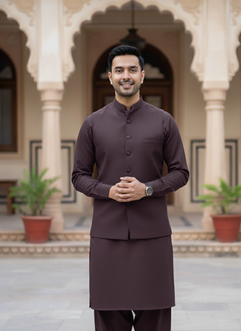 Purple Brown — Winter Heritage Cotton by AFSAAR